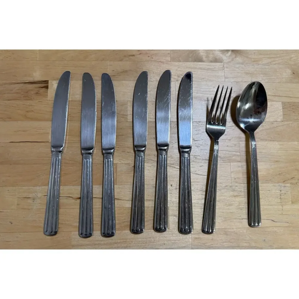 Wallace Centennial Dinner 8 Pieces 18/10 Stainless Steel Flatware
